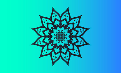 luxury Indian mandala design ornamental beautiful background in historical traditional Muslim and Indian style vector Template.