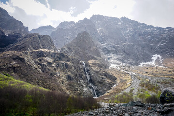 Naklejka na ściany i meble Beautiful Midagrabin valley in spring in North Ossetia