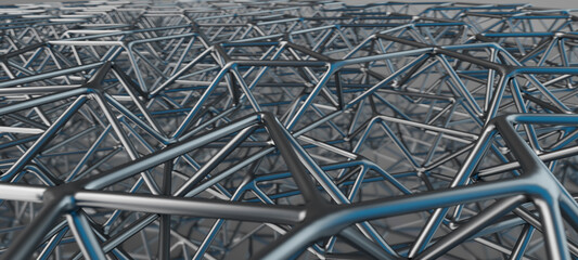 Dark Steel Mesh - Background Perspective