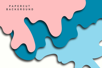 Papercut background| abstract background| Papercut pattern template