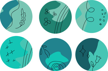 set of Instagram icons 