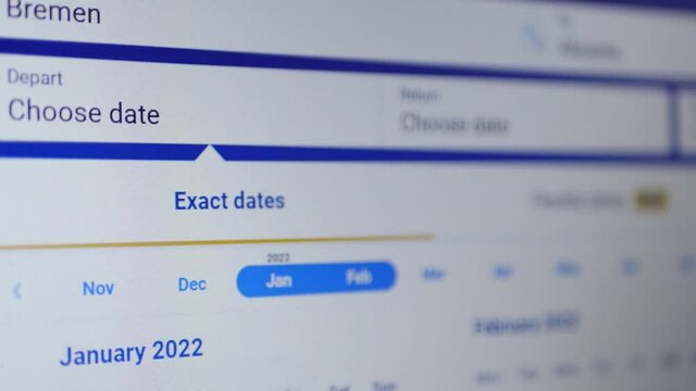 Booking tickets for travel. Air company site 4k video. Buy online concept