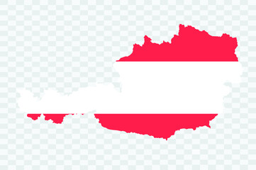 Austria map country  on Background png	