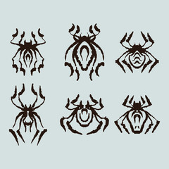 Spider hand drawn vector illustration.