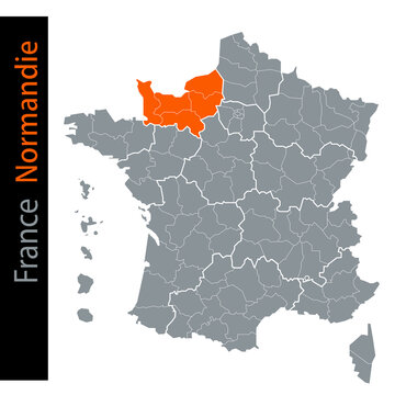 Carte de France / Normandie