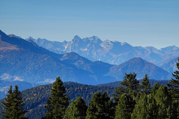 Scenic mountain landscape in the Dolomites, Italy, Europe 