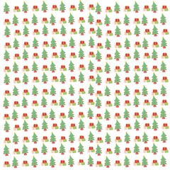 Christmas pattern design with transparent background 
