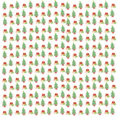Christmas pattern design with transparent background 