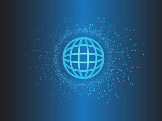 2d illustration abstract world concept