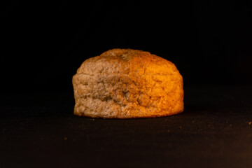 Brown bread burger bun