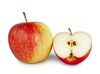 Red apples isolated on a white background