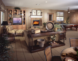 House Living room Interior Design of Home