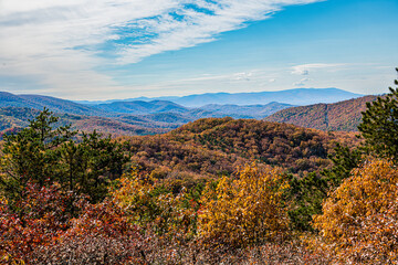 autumn landscape in the mountains