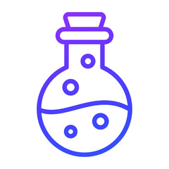 Halloween, poison vector outline icon.