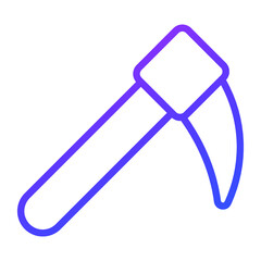 scythe, Halloween vector outline icon