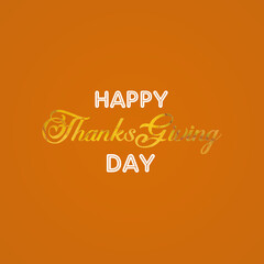 Fototapeta premium Happy Thanks Giving Day Illustration