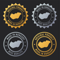 Made in Hungary - gold and silver stamp set. Best quality. Original product.