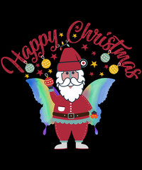 happy Christmas T-shirt Design