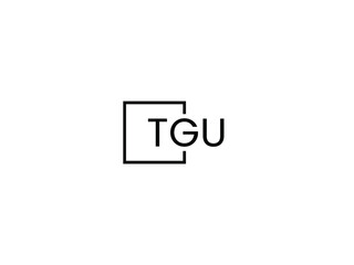 TGU letter initial logo design vector illustration