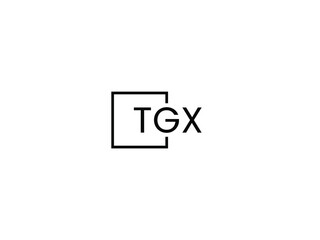 TGX letter initial logo design vector illustration