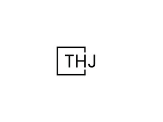 Obraz premium THJ letter initial logo design vector illustration