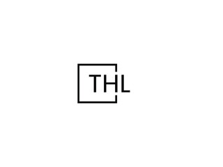 THL letter initial logo design vector illustration