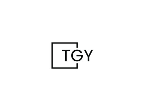 TGY letter initial logo design vector illustration