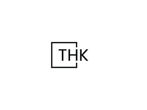 THK letter initial logo design vector illustration