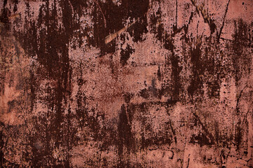 Texture of the old rusty iron sheet.