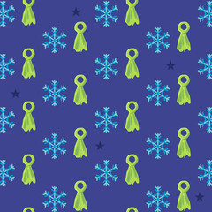 Seamless pattern winter icon design 02