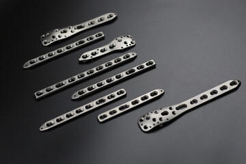 Surgical plates for osteosynthesis in case of operation  bone fractures