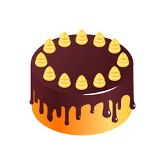 Creamy Birthday Cake Composition