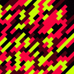 Abstract Geometric Pattern generative computational art illustration