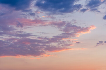 Morning colorful sky with sunrise