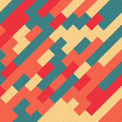 Abstract Geometric Pattern generative computational art illustration