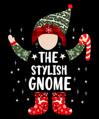 The stylish Gnome T-shirt Design