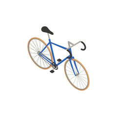 Fototapeta na wymiar Isometric Speed Bicycle Composition