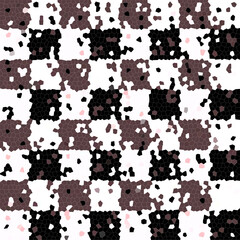 Colorful checkerboard mosaic. Abstract background.
