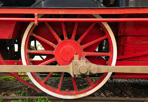 steam locomotive wheels, metal,havy metal