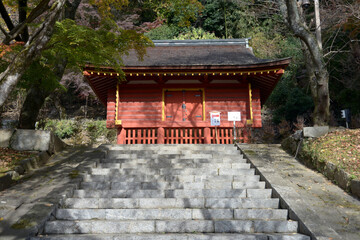 秋の談山神社　東宝庫　奈良県桜井市多武峰
