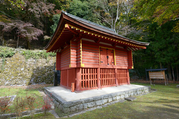 秋の談山神社　東宝庫　奈良県桜井市多武峰