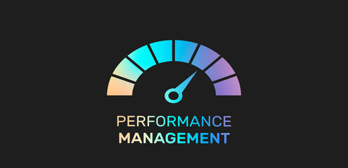 Obraz premium performance management icon