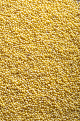millet grits close-up