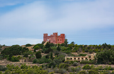 Fototapeta na wymiar Red Fort Malta