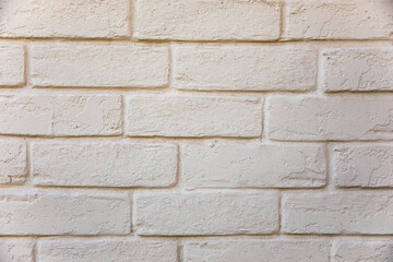 White brick wall background.