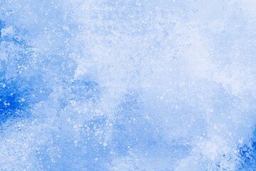 blue textured background with watercolor splashes,  Christmas, winter, bubbles, drops, snow, paint smears, strokes, tender wallpaper with space for text, new year, high resolution, artwork 