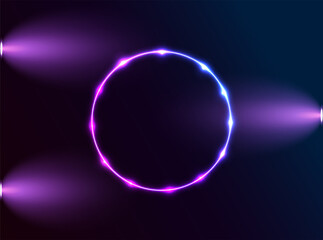 Modern futuristic neon background vector illustration.	