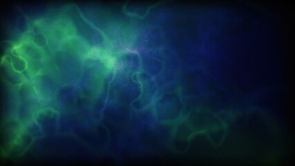 Space Flight Into A Star Field In Galaxy Clouds And Lightning Ne