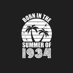 Vintage 1934 summer birthday, Born in the summer of 1934
