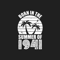 Vintage 1941 summer birthday, Born in the summer of 1941